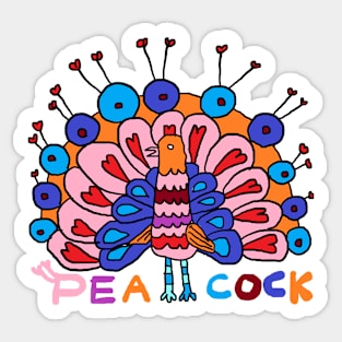 Peacock Bird Sticker